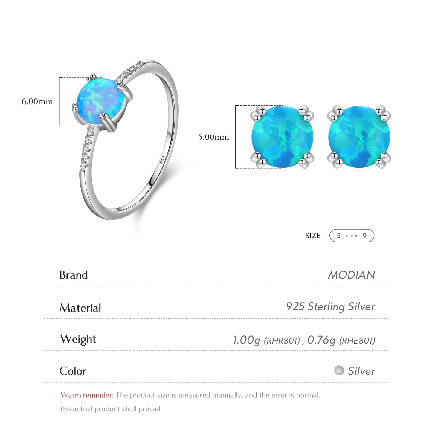 SET AURORA OPAL